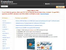 Tablet Screenshot of examsdocs.com